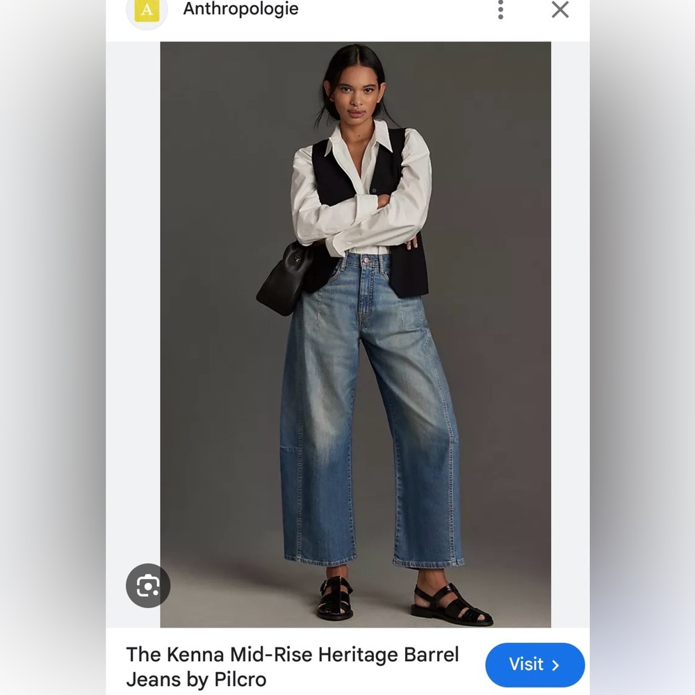 Pilcro Kenna Midrise Barrel jeans